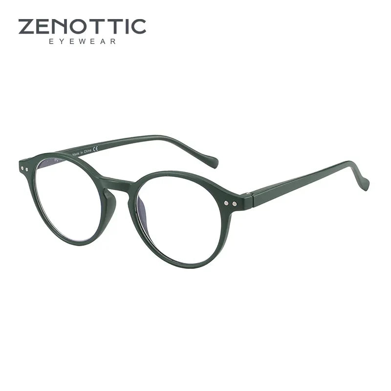 ZENOTTIC 2026 Retro Reading Glasses Anti Blue Light Blocking Readers Fashion Lightweight Eyeglasses Women Men Diopter 0 to 4.0