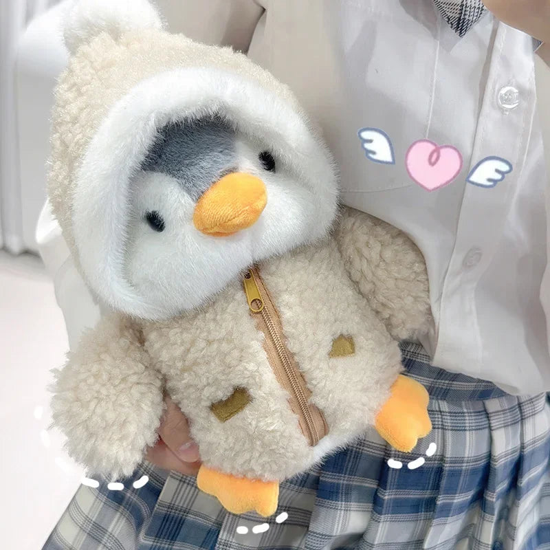 Peluche de pingüino con parka