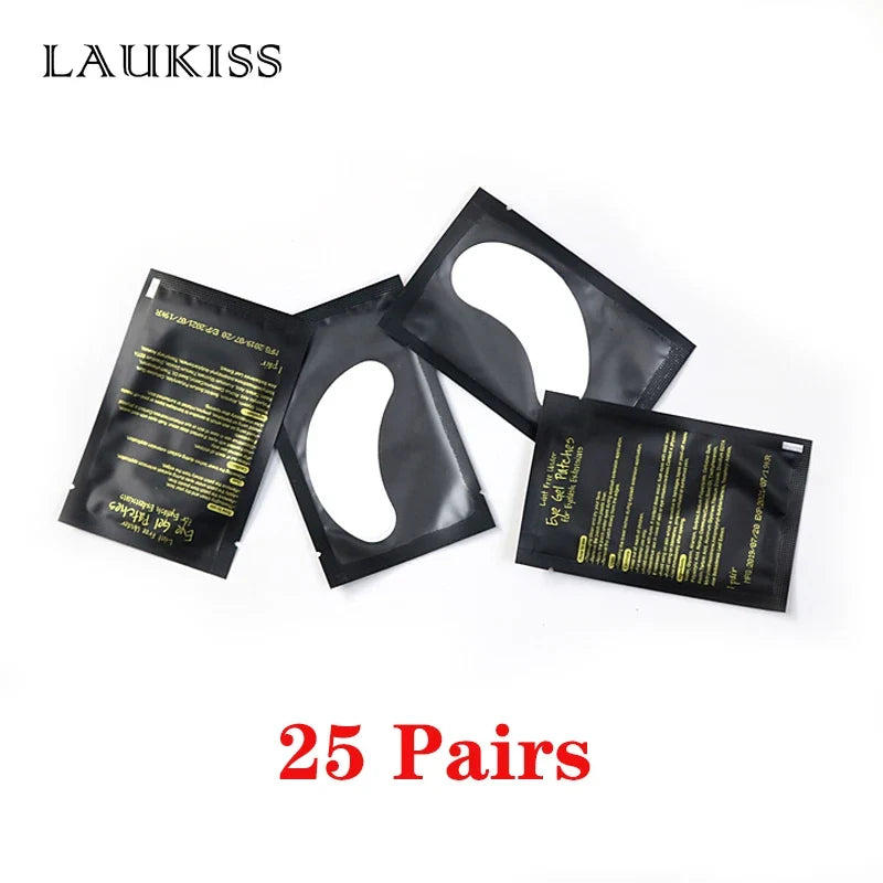 25/50/100Pairs Eye Patches Under Eyelash Pads for Building Paper Patches Lint Free Stickers for False Eyelashes LAUKISS