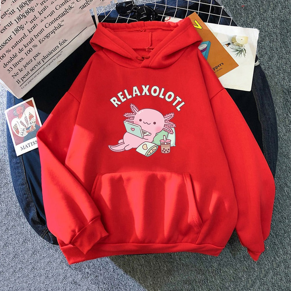 Sudadera con capucha Relaxolotl