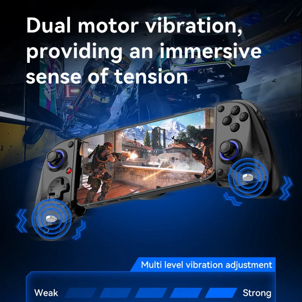 Mobile Phone Stretching Game Controller Wireless BT Game Controller Mobile Gaming Controller for Switch/PC/Android/iOS/Xbox