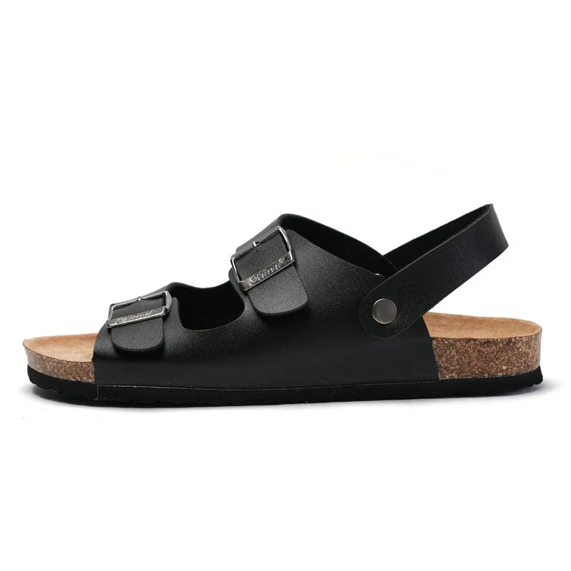 Zapatos Unisex Mujer y Hombre Sandalias de Corcho con Tira Trasera Zuecos Gladiador