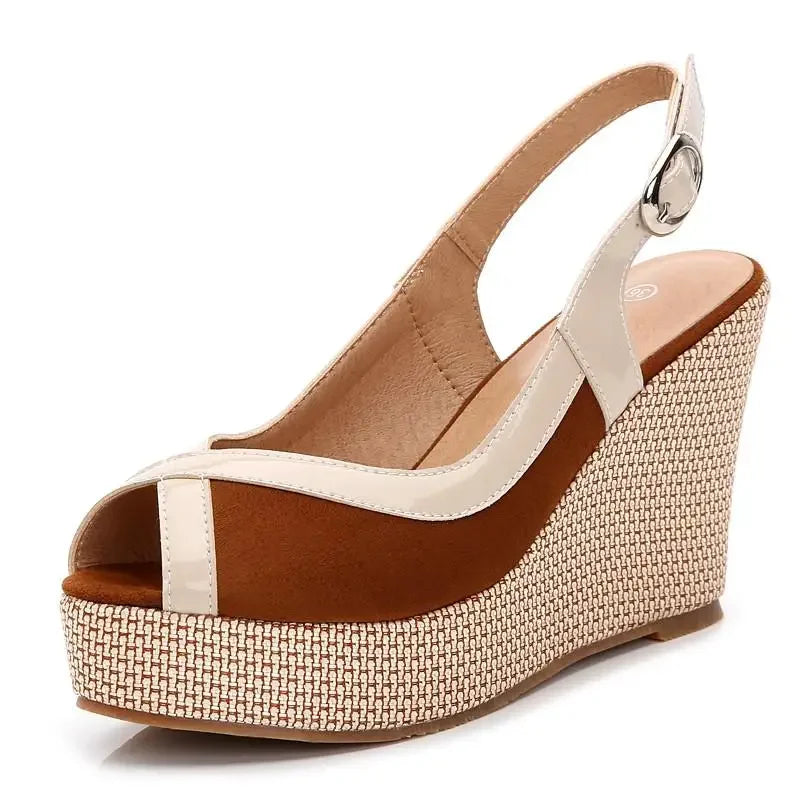 Size 33-40 Summer High Heel Wedges Sandals Female Peep Toe Leisure Platform Sandals Women Shoes