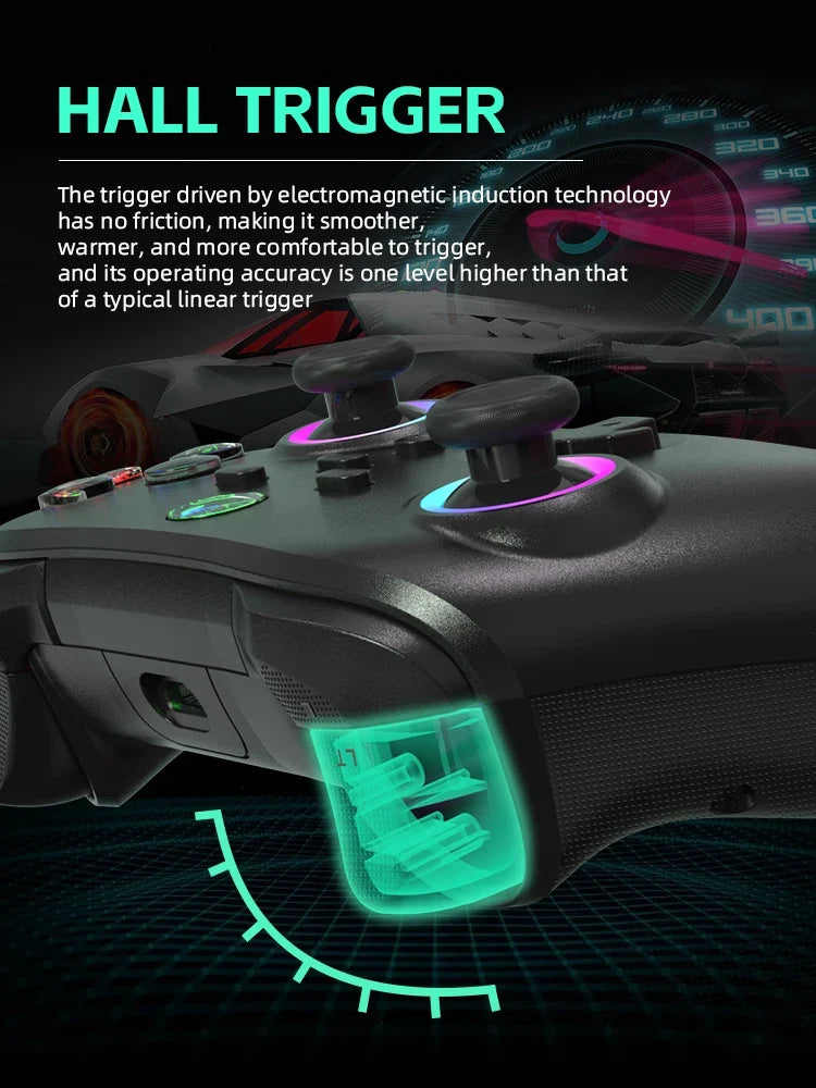 Data Frog Wireless Controller For Switch OLED/LITE/PC/Android Console Pro Gamepad with Programmable Turbo Function