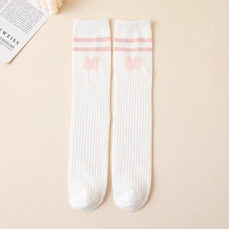 Kids' Letter Knee High Socks