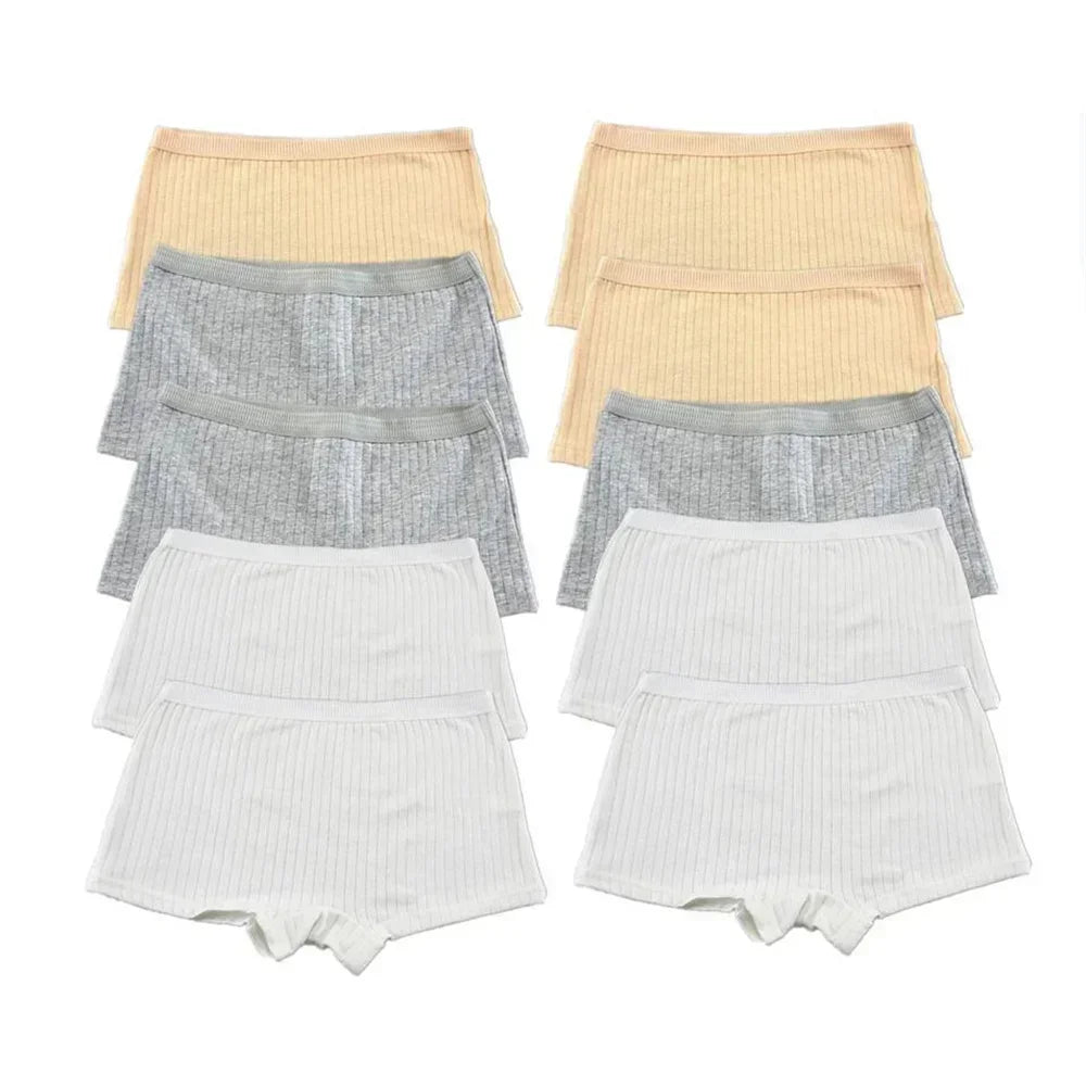10PCS Fast Shipping M-XL 95% Cotton Boxer Shorts Women Sports Panties Yoga Panty for Female Underpants