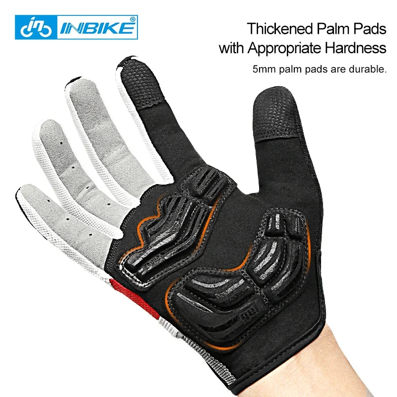 INBIKE Full Finger Gel Padded Touchscreen Gloves