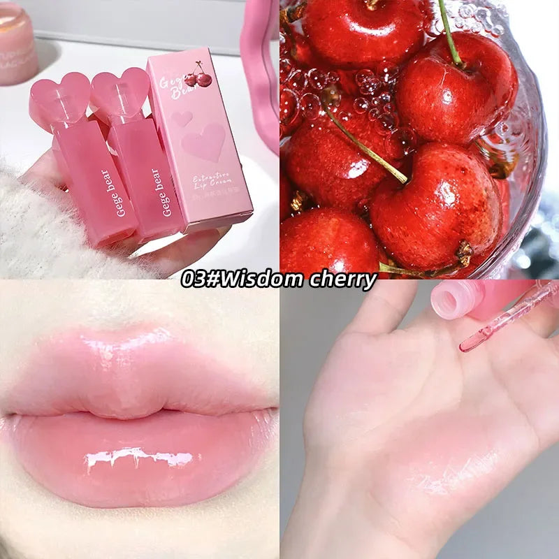 Brillo labial de gelatina con forma de corazón GEGE BEAR