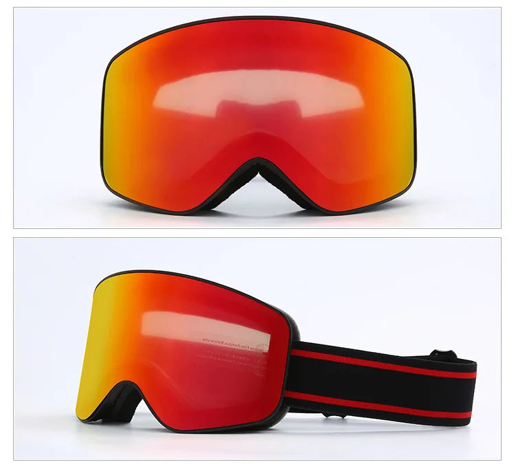 Gafas de esquí y snowboard para mujer y hombre, máscara de esquí con protección UV 400, antiniebla doble cilíndrica para nieve