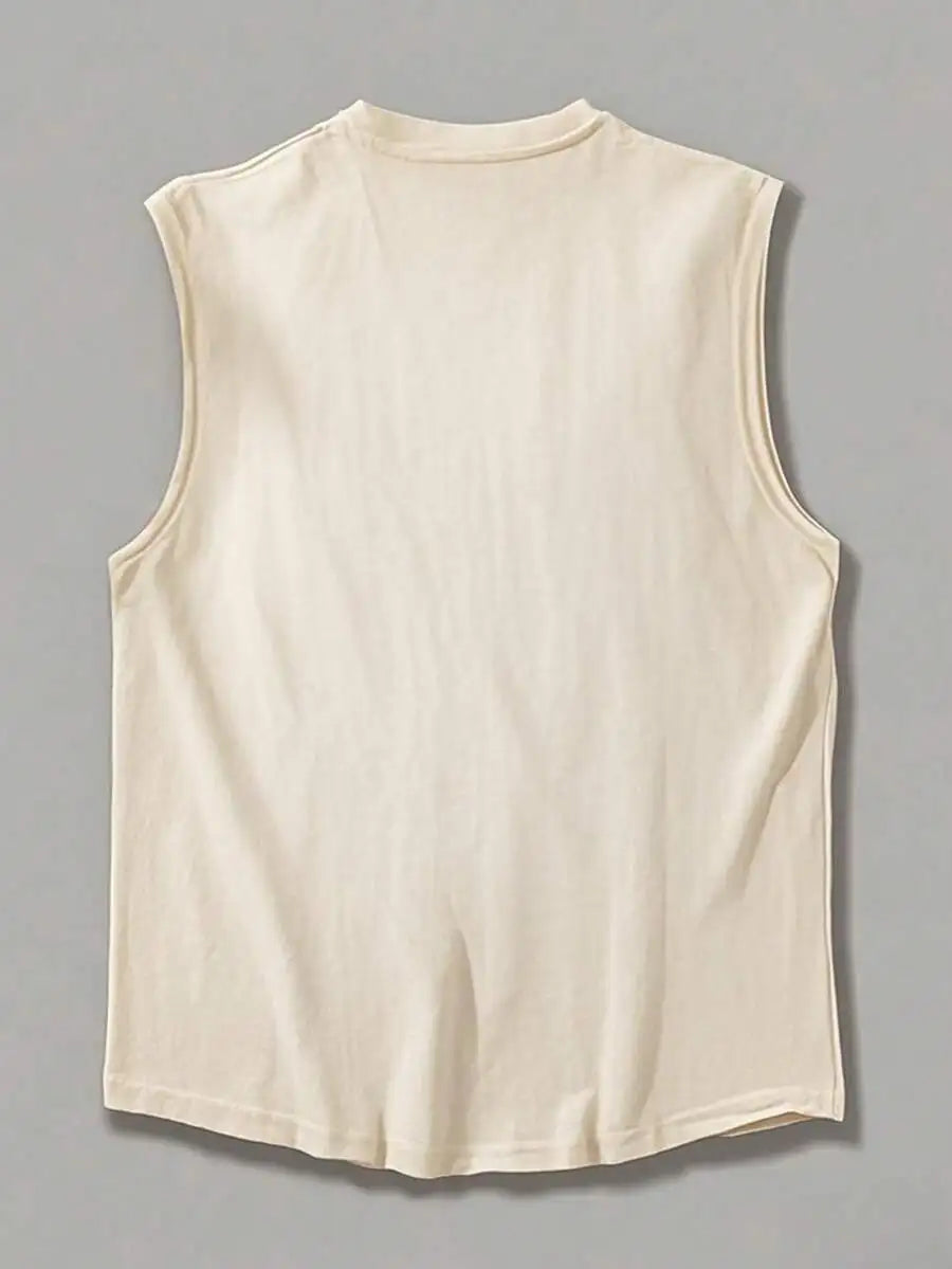 Men’s Casual Slogan Graphic Tank Top