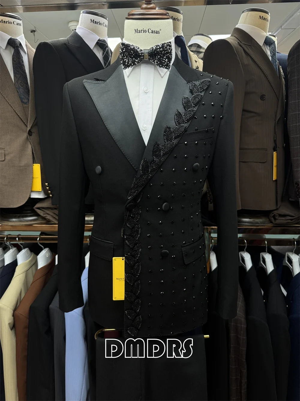 2-Piece Luxury Suit Set for Men, Jacket and Pants Double Breasted Suit