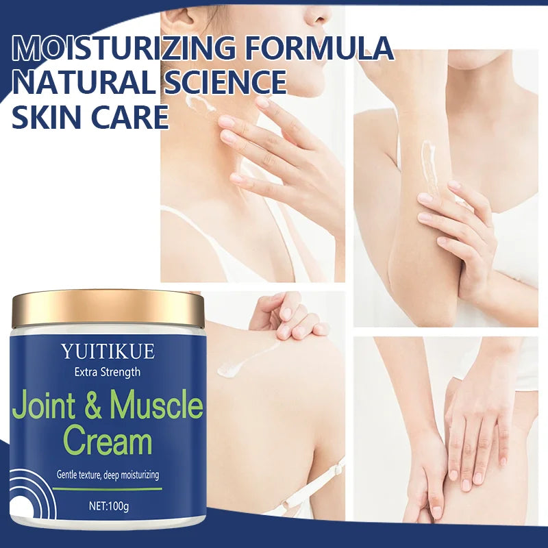 Extra Strength Joint & Muscle Cream 100g - Deep Moisturizing Formula, Gentle Texture for Neck, Shoulders, Knees & Elbows