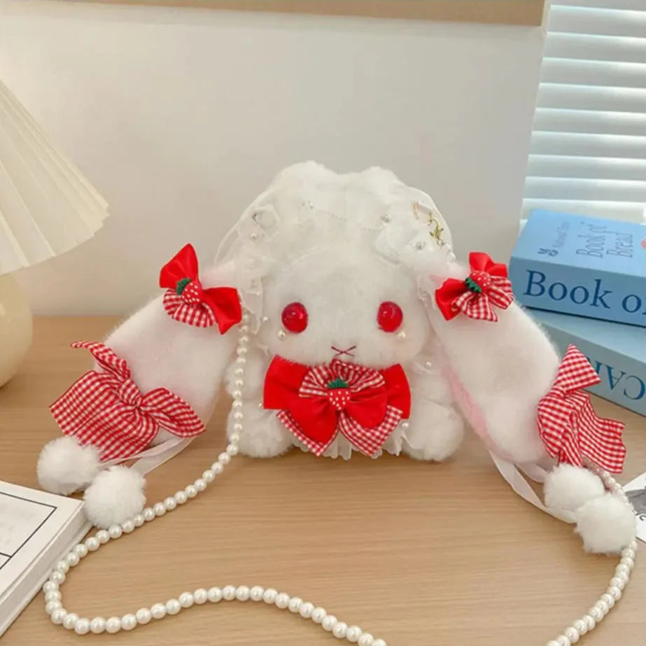 Bolso de peluche Conejo y Lazos
