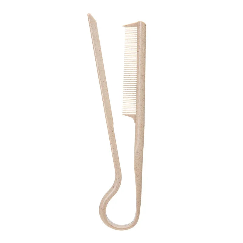 Wheat Straw V-shaped Flat Comb for Hair Straight Salon Hair Brush Straightner Hairdressing Comb Portable Mini Barber Hairbrush