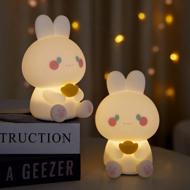 Lámpara de noche con diseño de conejito