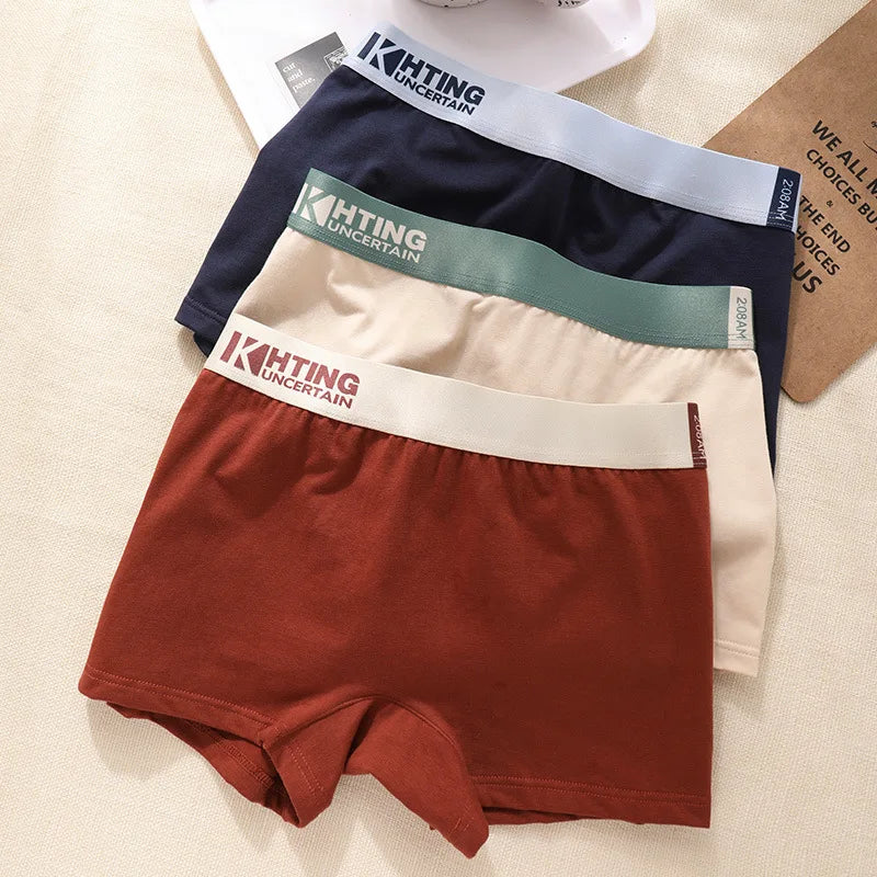 Cotton Women Panties Underwear Women's Intimates Female Breathable Antimicrobial Boyshorts Briefs Sexy Shorts Students Boxers