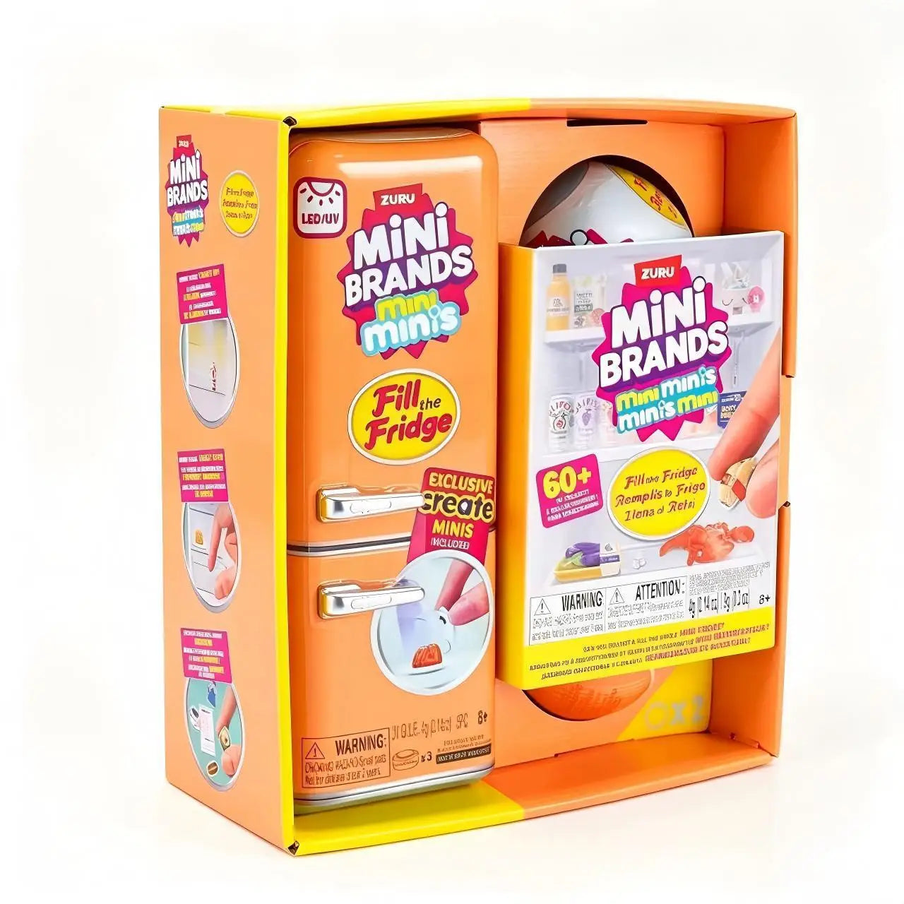 Zuru Mini Brands Mini Minis Fill The Fridge Simulation Refrigerator Toy Blind Box Set Surprise Ball Pretend Play Micro Miniature