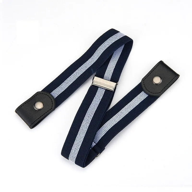 Traceless Invisible Elastic Belt Women's Belt Jeans Pants Men's Elastic Belt
