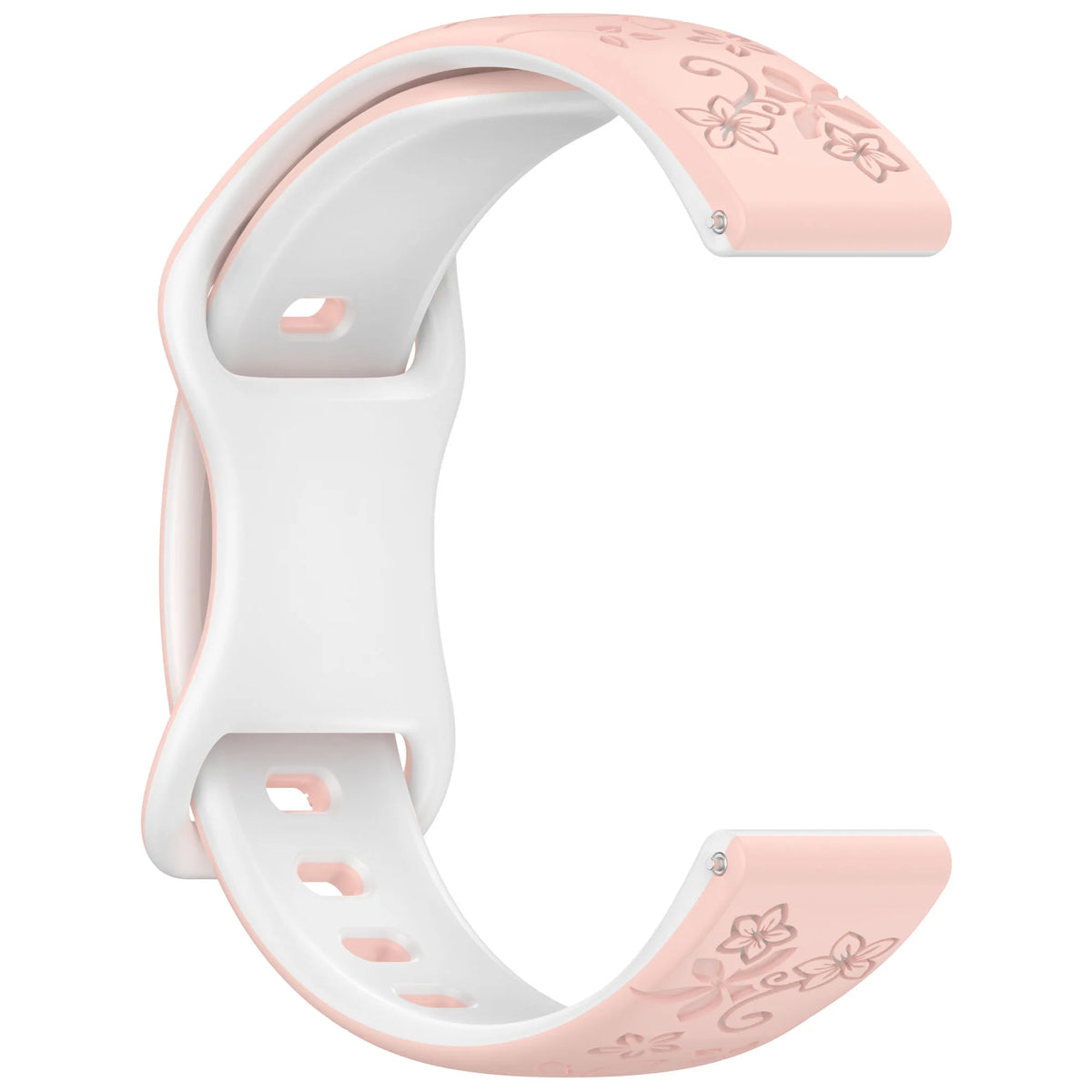 Amazfit Balance, GTR, GTS & Bip Floral Engraved Silicone Band
