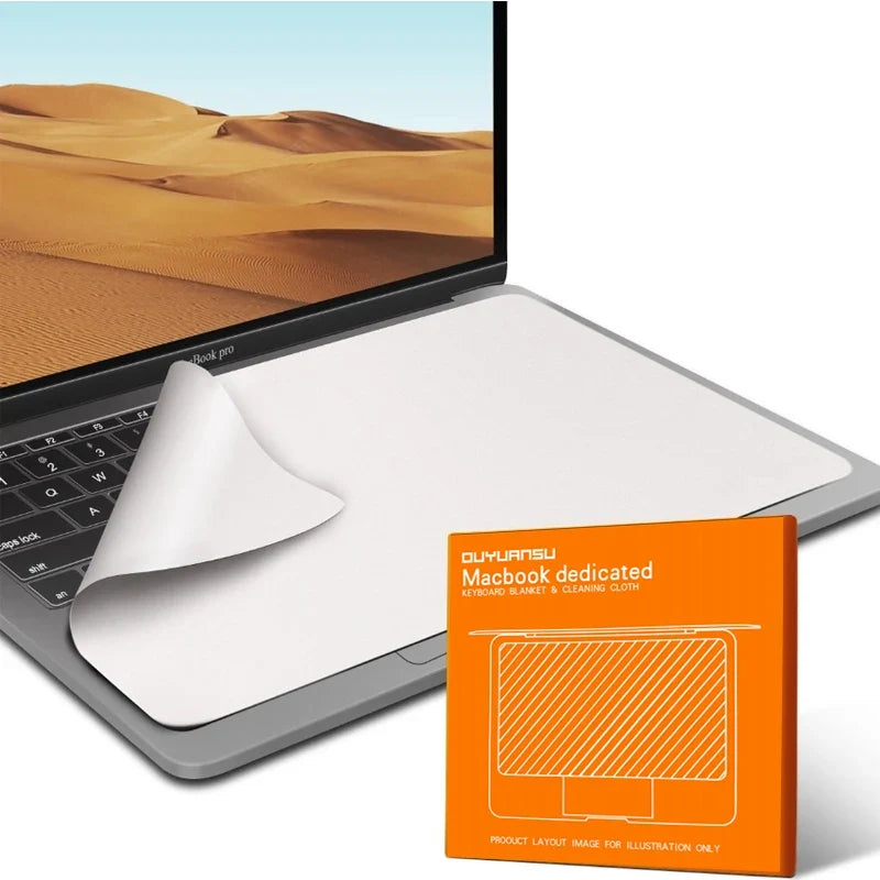 Screen Keyboard Protection Microfiber Liner Cleaning Cloth For MacBook Pro 13" 14" 15" 16"and MacBook Air 13"