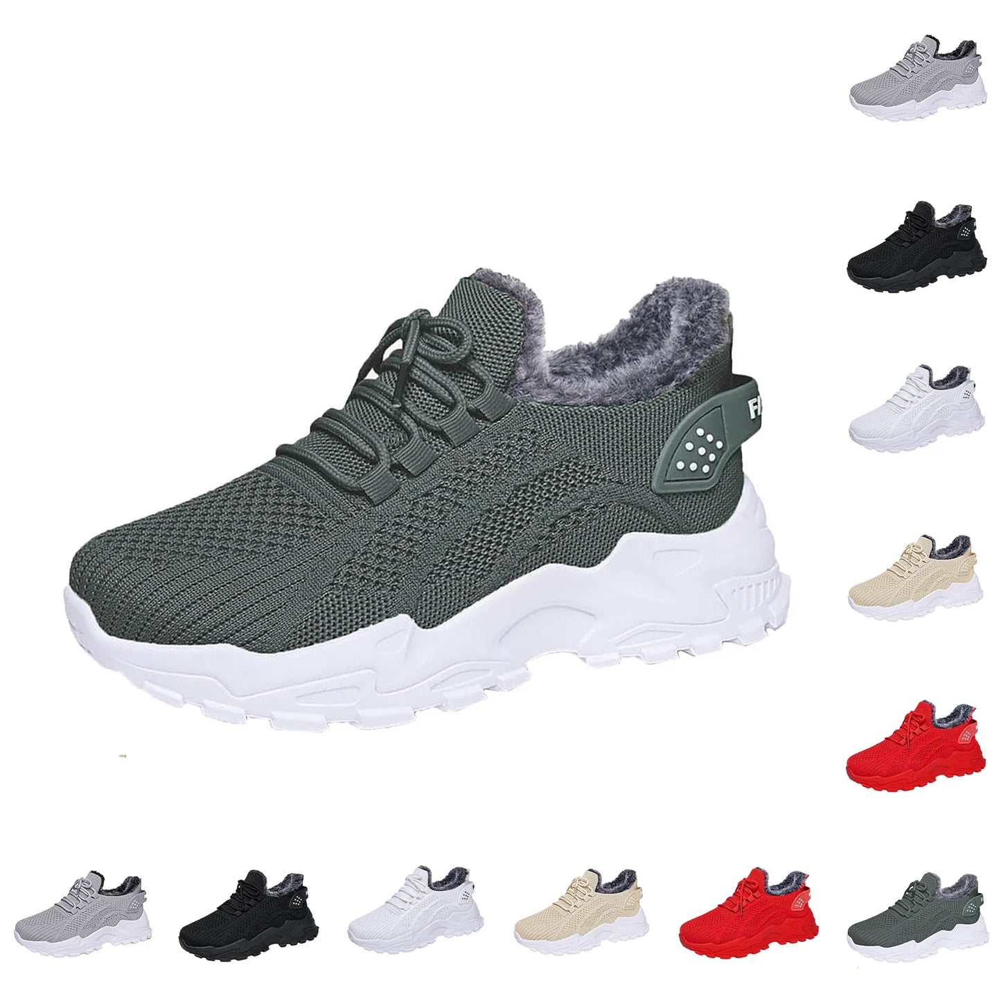 Women's Winter Warm Sports Shoes Non Slip Soles Suitable for Cold Weather Outdoor Walking Sports Shoes Ladies Sneakers