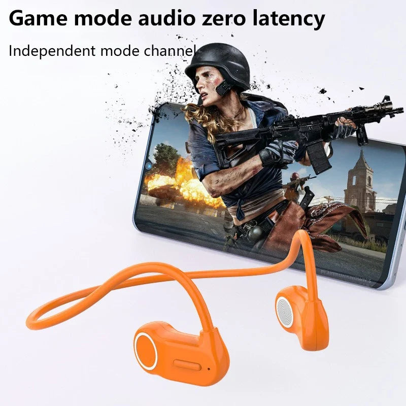 Wireless Bluetooth Earbuds Behind the Ear Sports Running Open-Ear Bluetooth Headphones with Ultra-Long Battery Life Waterproof