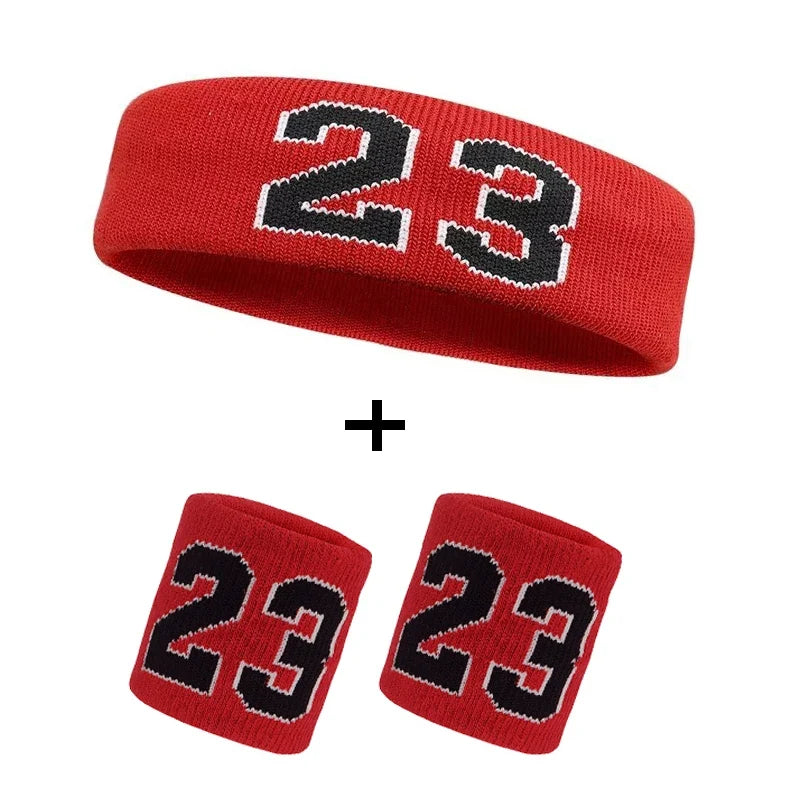 Cotton Sports Headband with Wrist Guard
