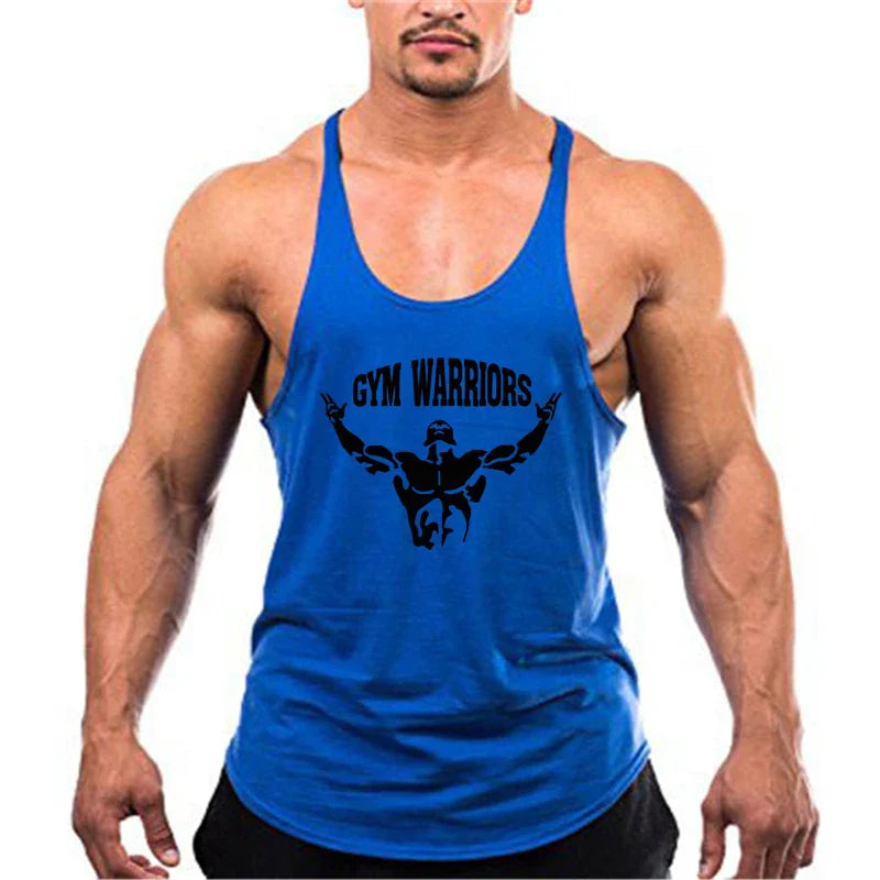 Camiseta Muscleguys sin mangas tipo tirantes finos para fitness