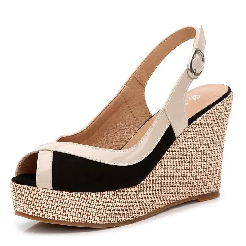Size 33-40 Summer High Heel Wedges Sandals Female Peep Toe Leisure Platform Sandals Women Shoes