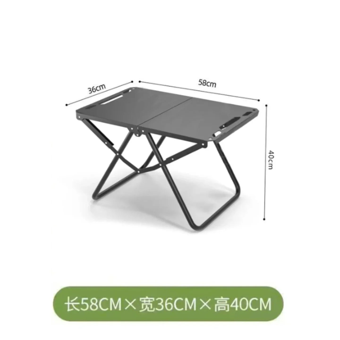 Portable Folding Camping Table,Stainless Steel Outdoor Dining Table,Compact Design for Camping,Beach, BBQ,and Hiking