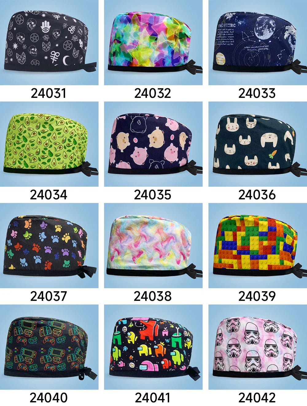 Gorro Quirúrgico Estampado de Dibujos Animados