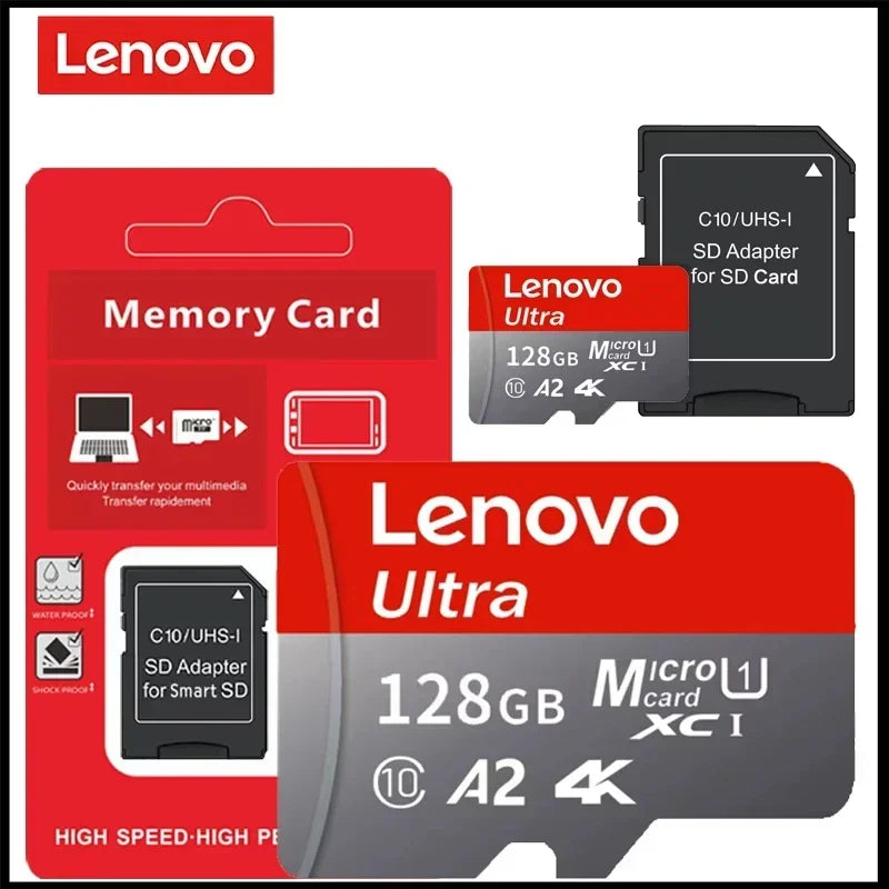 Lenovo 2026 New High Speed Memory Card 1TB 512GB 256GB Micro SD Class 10 TF Flash for iPhone Drone Car Camera Cartao De Memoria