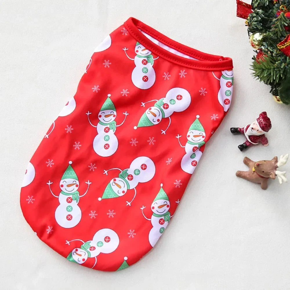 Dog Hoodies Christmas Halloween Dog Holiday Sweater Coat Puppy Snow Elk Reindeer Snowman Cosplay Clothes for Dog Pet Cat Costume
