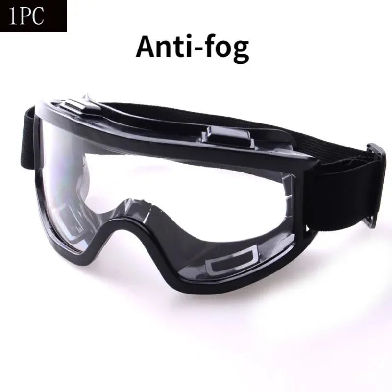 Clear Antifog Safety Goggles Anti Splash Windproof Protective Glasses for Industrial Work Lab Research Cycling Riding