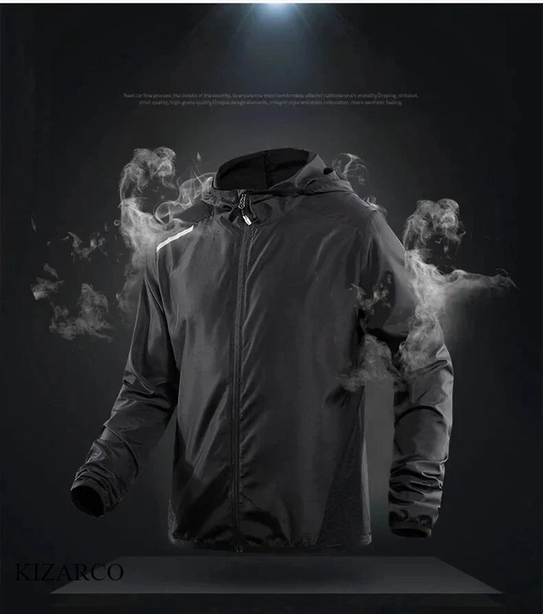 Chaqueta de running con capucha