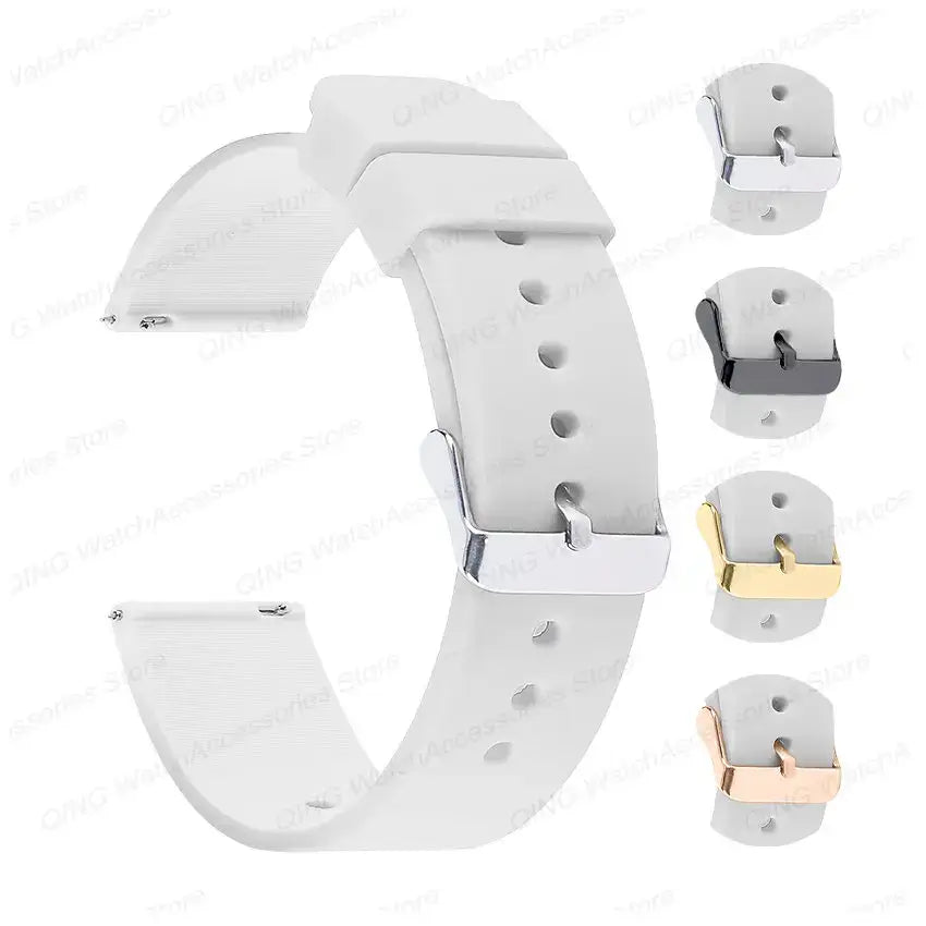 TicWatch Pro 5, Pro 3 & E3 Smooth Silicone Band, 10 Colors