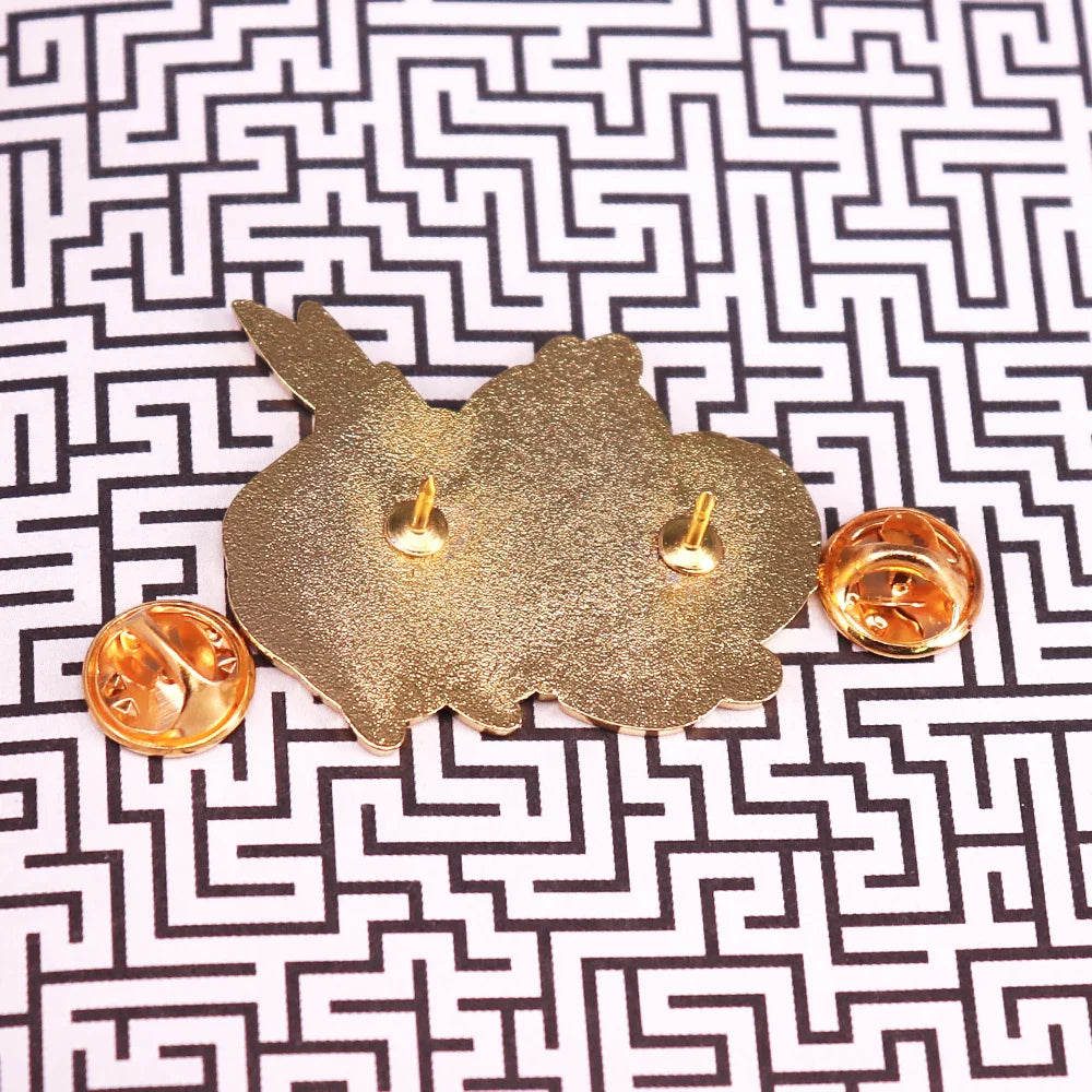 Pin de esmalte de ajo kawaii