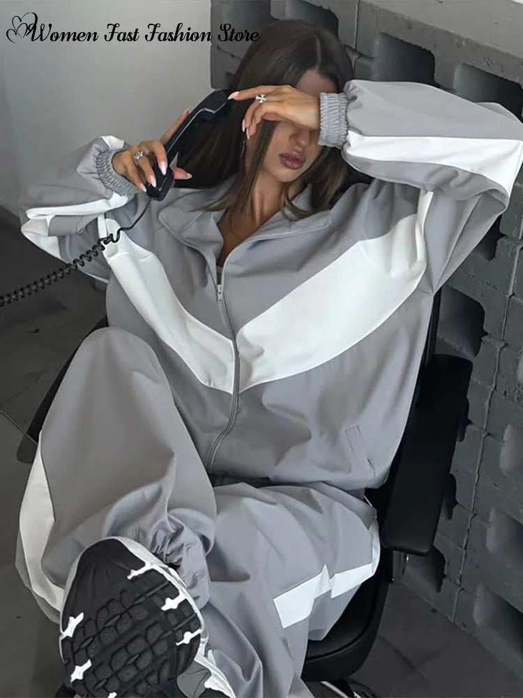 Women’s Colorblock Zip Jacket & Pants Set