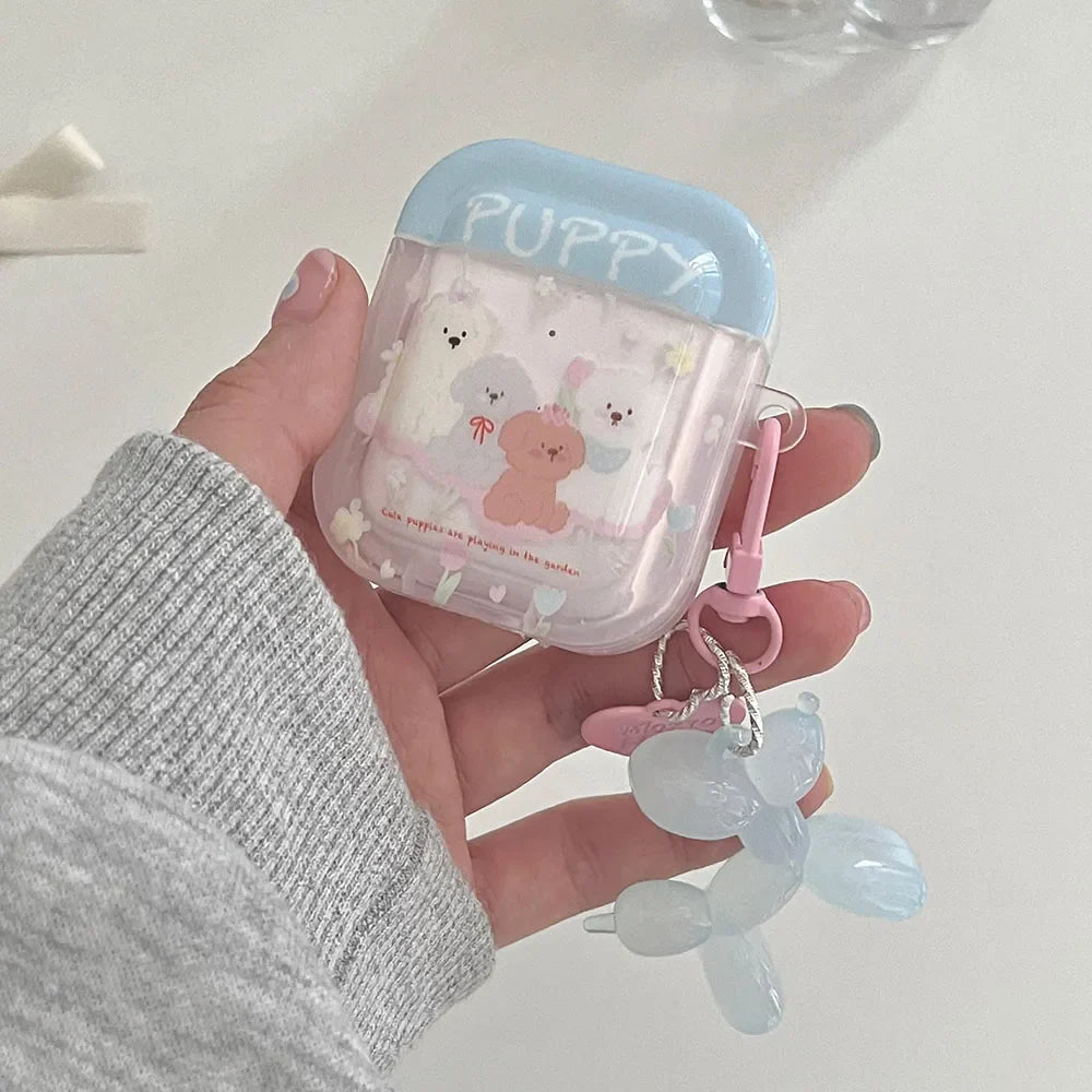 Funda de AirPods Perritos Pastel