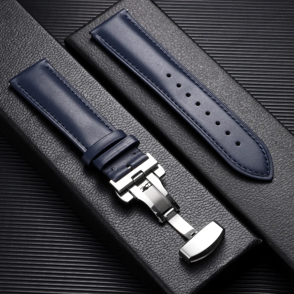 Huawei Watch & Watch GT Leather Band with Butterfly Clasp