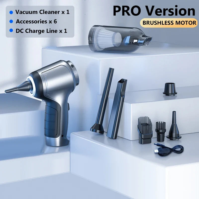 Car Wireless Vacuum Cleaner Strong Suction Handheld  Wet Dry Auto Vacuum Home & Car Dual Use Mini Vacuum Cleaner Home Appliance