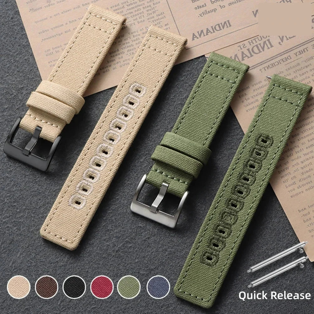 Polar Vantage, Grit X & Ignite Stitched Canvas Nylon Band