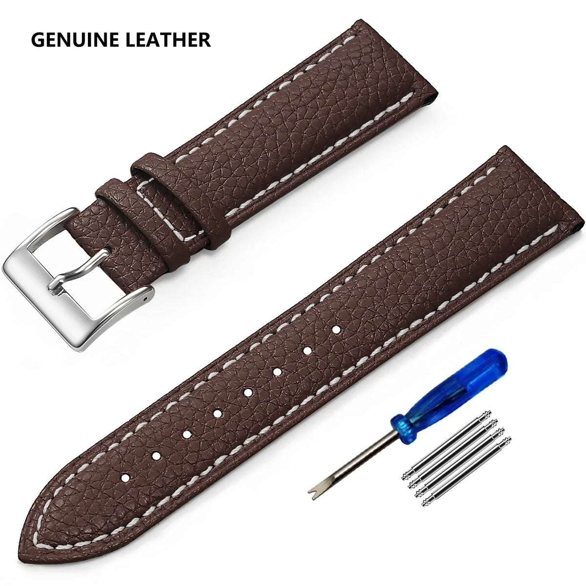 Polar Vantage, Grit X & Ignite Grained Leather Band, Spring Bars & Tool