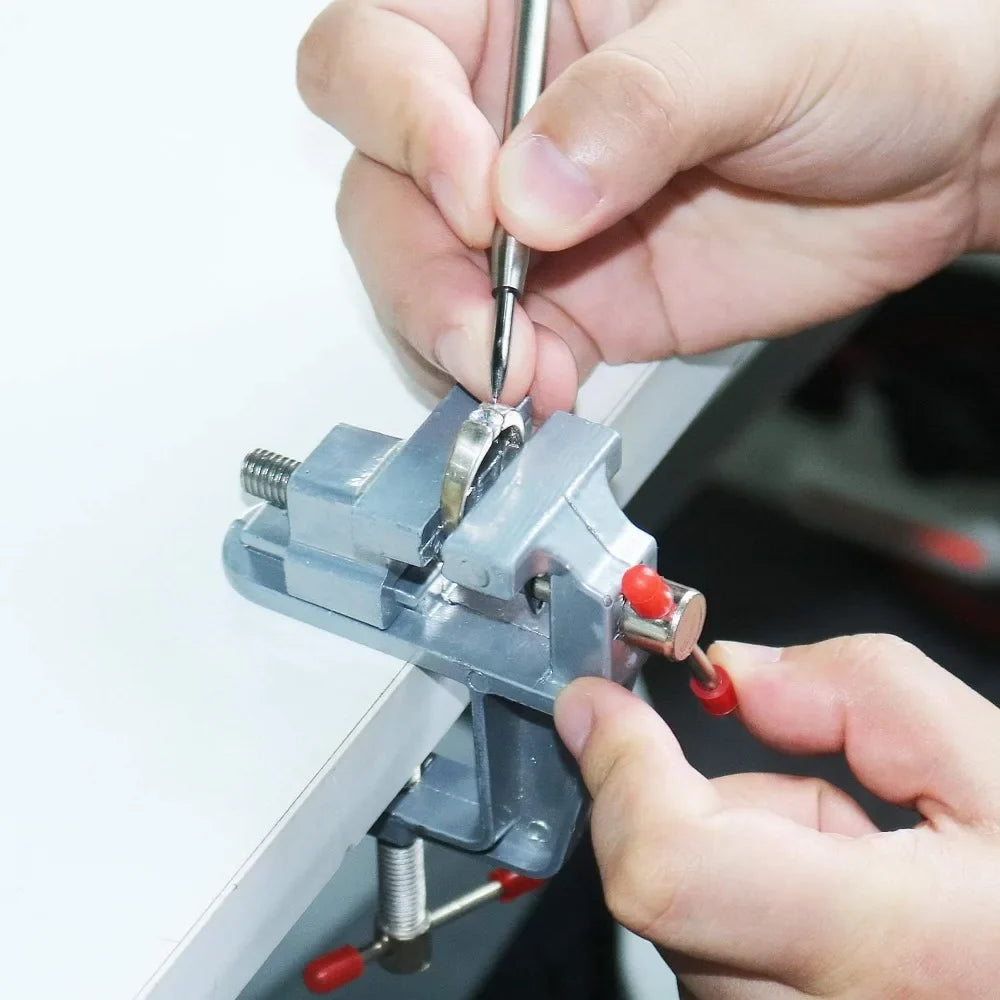 Portable Mini Jeweler's Table Clamp - Small Hobby Bench vice Craft Repair Tool - Jewelers Clamps Workbench Accessory