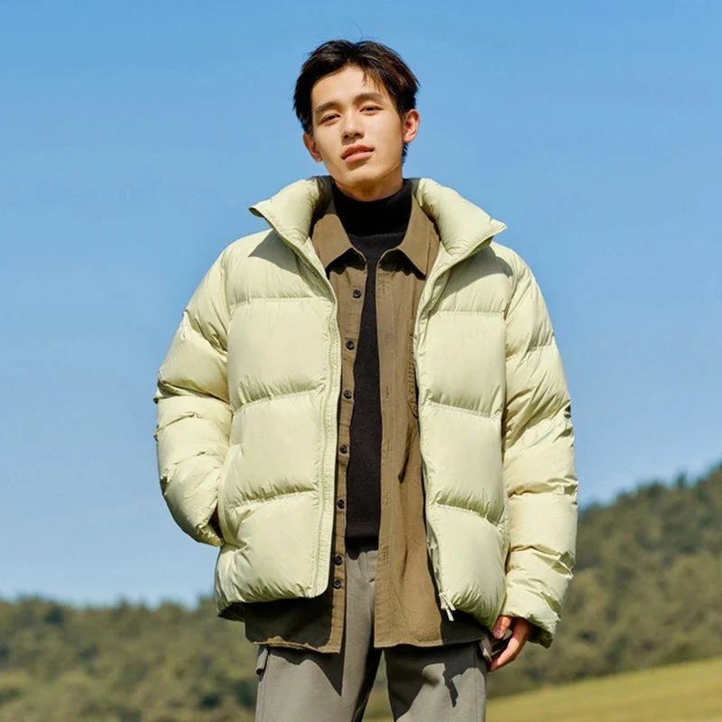Semir Down Jacket Men Women 2026 Winter New Light Short Coat Three-Proof Thermal Puffer Coat Couple Top Trendy Down Jacket