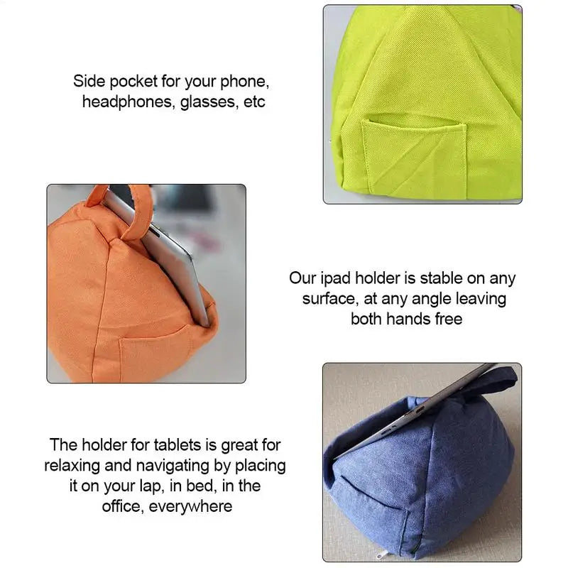 Universal Laptop Holder Tablet Pillow Portable Bean Bag Tablet Stand Holder Stand Car Home Tablet Cushion ForIpad