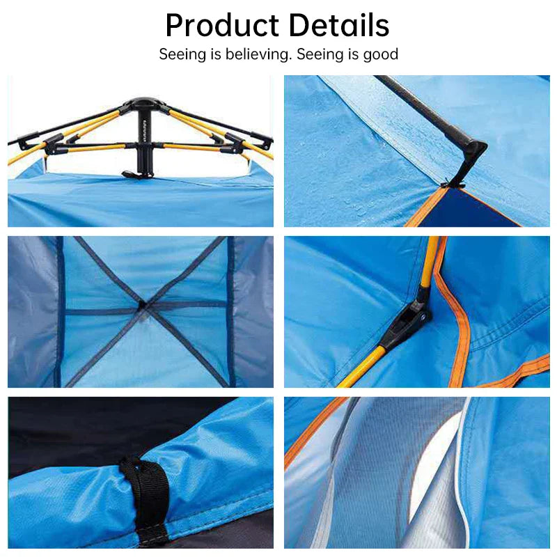 QuickSet Oasis: Tienda de campaña automática para 2-4 personas, ¡lista para lluvia y sol!