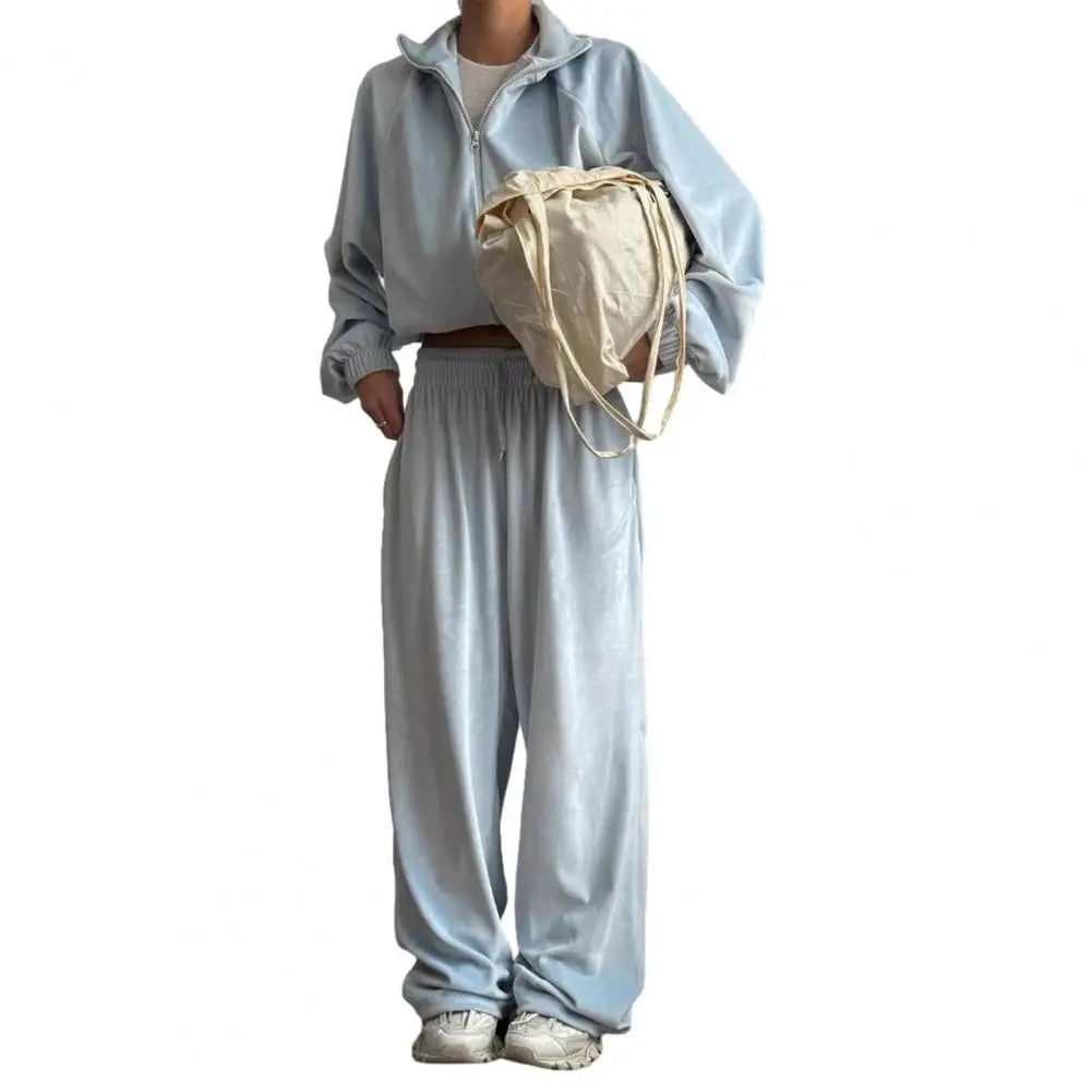 Casual Pants Suit 2026 Spring Autumn Cardigan Sweatshirts Sports Women Fashion Street Long-sleeved Jacket Trousers Two-piece Set