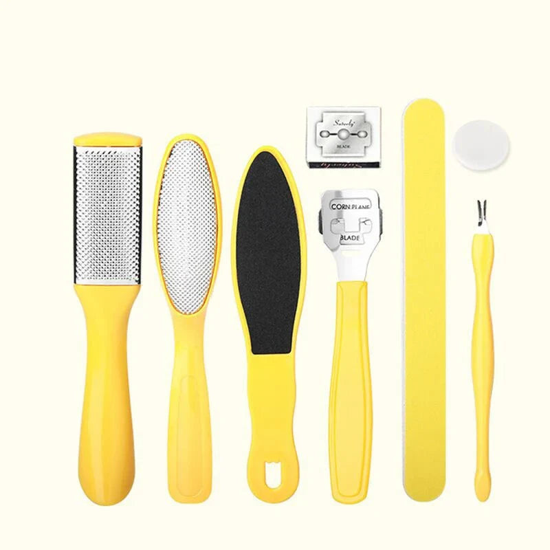 8 Piece Set Foot Octopus Fish Eye Exfoliating Heel Sharpener Heel Cramping Heel Cramping Heel Crackles Removal Files Heel Sole