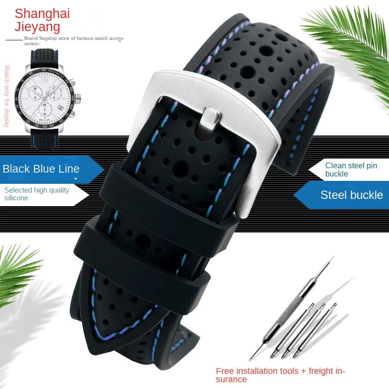COROS Silicone Sports Watch Band Breathable Rubber Strap Waterproof 20cm